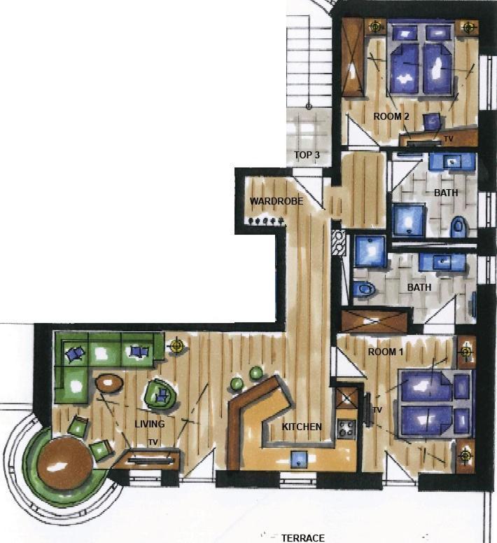 A Casa Aquamarin Apartment Solden Bagian luar foto